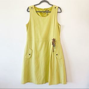 Matilda Jane You & Me Chartreuse Sundress Lg New